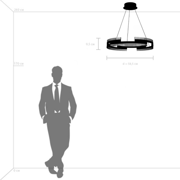 Подвесная светодиодная люстра Lightstar Rotonda 736323 Подвесная светодиодная люстра Lightstar Rotonda 736323