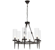 Подвесная люстра Lumina Deco Moratti LDP 8022-6 BK+PR