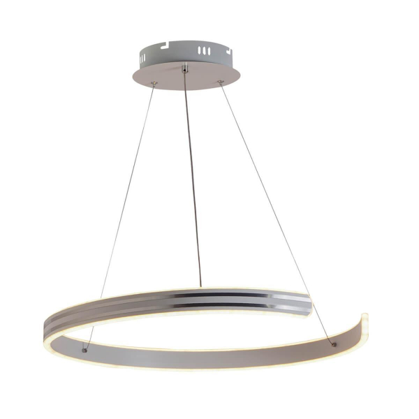 Подвесная светодиодная люстра Profit Light 6039/1 WHT+CHR Подвесная светодиодная люстра Profit Light 6039/1 WHT+CHR