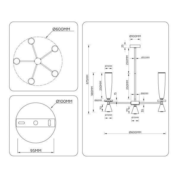 Люстра Ambrella Light HIGH LIGHT LH75371