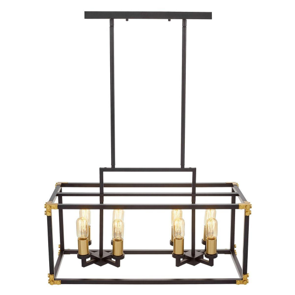 Подвесная люстра Lumina Deco Waldorf LDP 1140-8 BK+MD Подвесная люстра Lumina Deco Waldorf LDP 1140-8 BK+MD