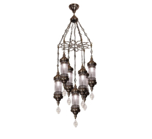 Люстра подвесная Alfa Light F1524-16 AB