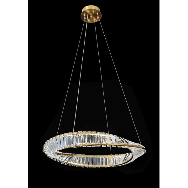 Люстра подвесная Alfa Light F4024-69 φ600 GD LED 72+72W