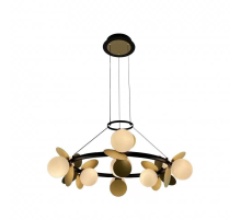 Подвесная светодиодная люстра iLedex Savage C4641-9 MBK+SGD