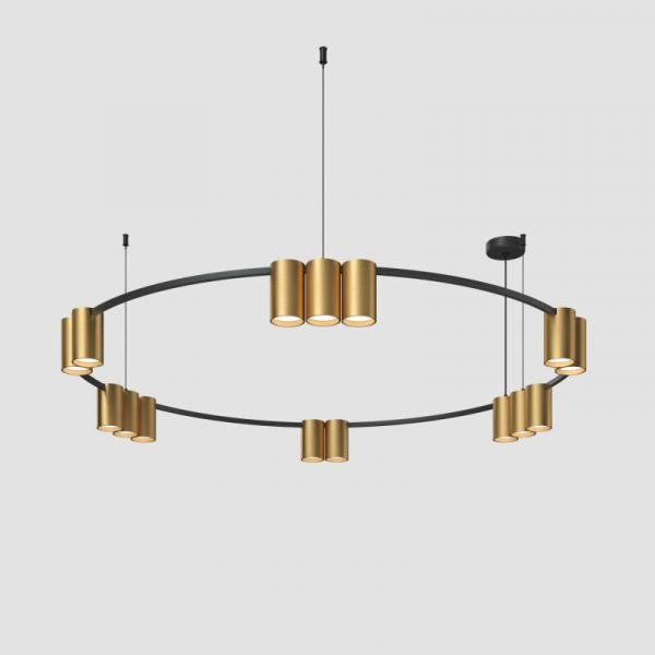 Подвесная люстра Denkirs Orbit DK4067-BK+SG Подвесная люстра Denkirs Orbit DK4067-BK+SG