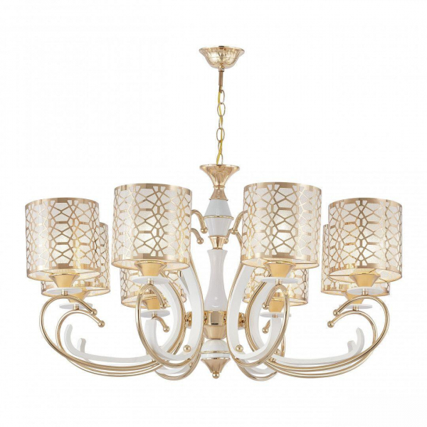 Подвесная люстра Arte Milano Florentia-1237 301237/8 Wh/Gd Подвесная люстра Arte Milano Florentia-1237 301237/8 Wh/Gd