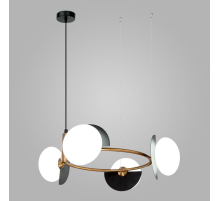 Подвесная люстра Eurosvet Moity 70150/4 черный/латунь