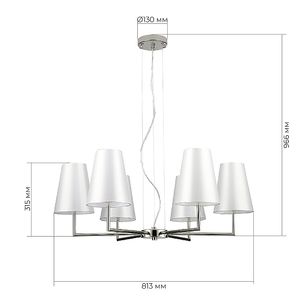 Подвесная люстра Evoluce Bellino SLE105903-06