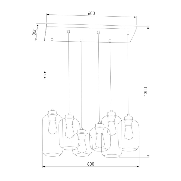 Подвесная люстра TK Lighting 1027 Marco Graphite Подвесная люстра TK Lighting 1027 Marco Graphite
