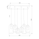 Подвесная люстра TK Lighting 1027 Marco Graphite