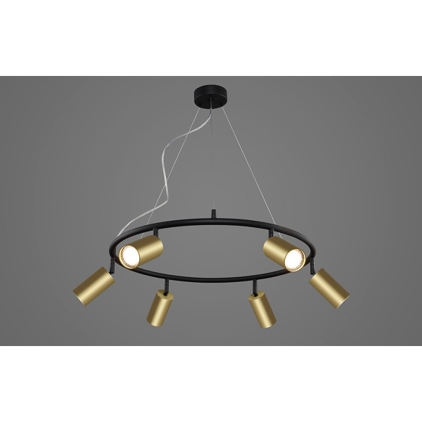 Подвесная люстра Crystal Lux CLT 015C6 D600 BL-GO