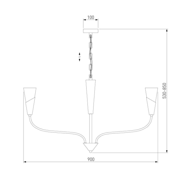 Подвесная люстра Eurosvet Rhyton 60167/8 никель Подвесная люстра Eurosvet Rhyton 60167/8 никель