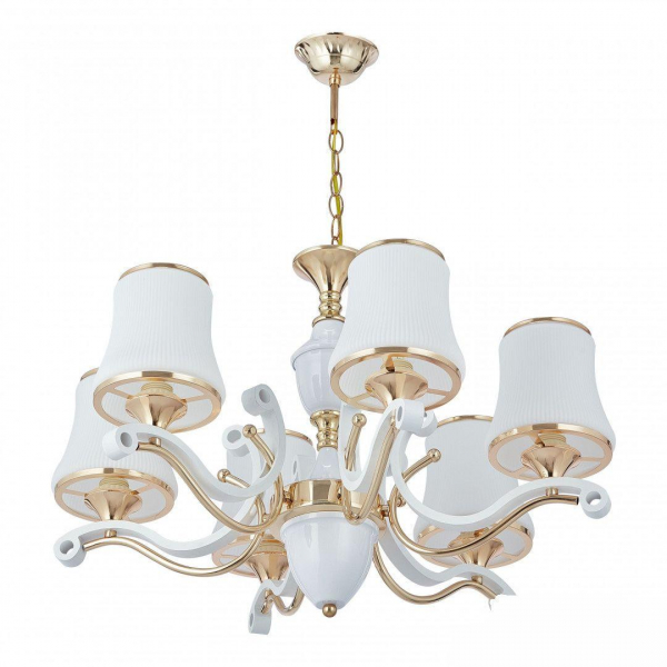 Подвесная люстра Arte Milano Florentia-3987 303987/6 Wh/Gd Подвесная люстра Arte Milano Florentia-3987 303987/6 Wh/Gd