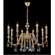 Подвесная люстра Crystal Lux MERCEDES SP8 GOLD/COLOR