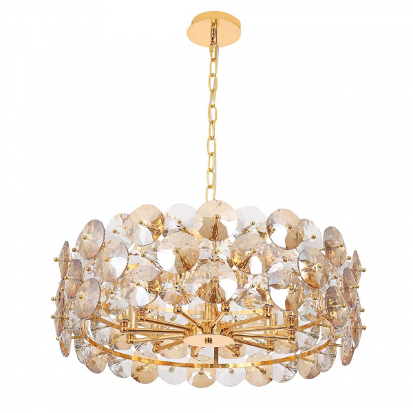 Подвесная люстра Crystal Lux Crystal SP12 Chrome SP12 Gold Подвесная люстра Crystal Lux Crystal SP12 Chrome SP12 Gold
