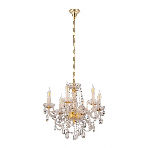 Подвесная люстра Lumina Deco Eliza LDP 7026-6 SL+GD Подвесная люстра Lumina Deco Eliza LDP 7026-6 SL+GD