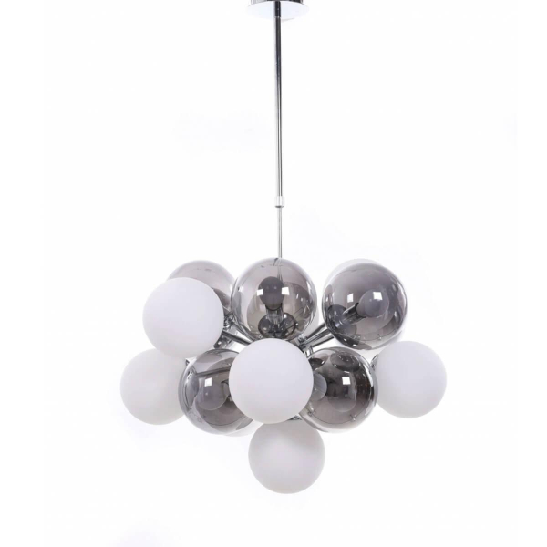 Подвесная люстра Lumina Deco Neopsis LDP 1137-17 WT+CHR Подвесная люстра Lumina Deco Neopsis LDP 1137-17 WT+CHR