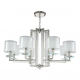 Подвесная люстра Crystal Lux Nicolas SP-PL8 Nickel/White