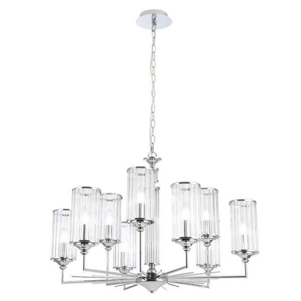 Подвесная люстра Crystal Lux Gloria SP9 Chrome Подвесная люстра Crystal Lux Gloria SP9 Chrome