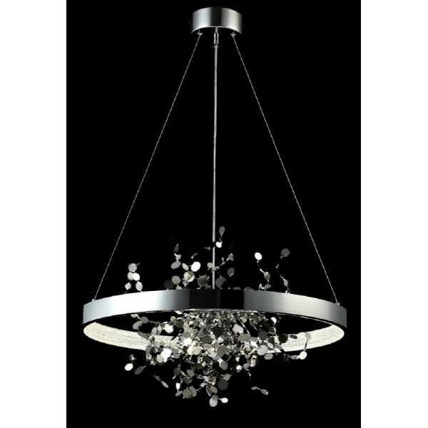 Подвесная люстра Crystal Lux GARDEN SPLED+3 D600 CHROME Подвесная люстра Crystal Lux GARDEN SPLED+3 D600 CHROME