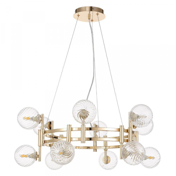 Подвесная люстра Crystal Lux Luxury SP12 Gold Подвесная люстра Crystal Lux Luxury SP12 Gold