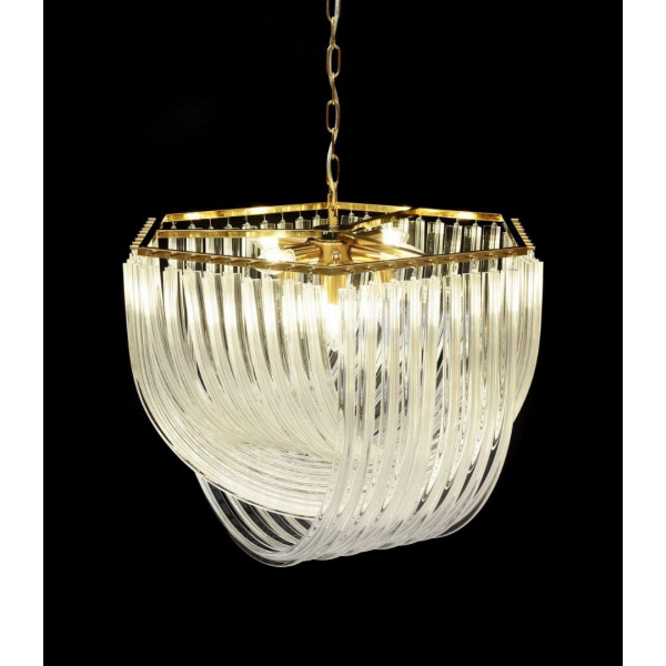 Подвесная люстра Lumina Deco Weddini LDP 6001-600 GD+CL Подвесная люстра Lumina Deco Weddini LDP 6001-600 GD+CL