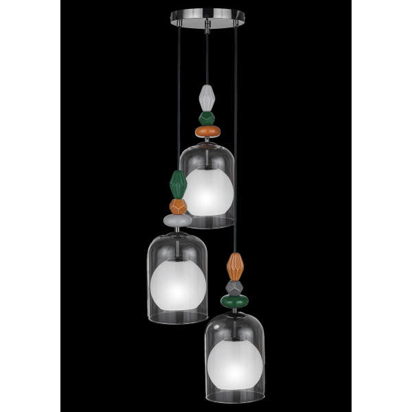 Подвесная люстра 33 Идеи PND105.3.163S.003.KDC-S.26.TR-S.02.WH