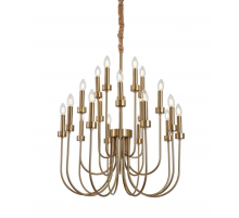 Люстра подвесная Alfa Light F1124-15 D650*H950 COPPER