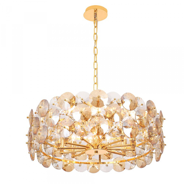 Подвесная люстра Crystal Lux Crystal SP12 Chrome SP12 Gold Подвесная люстра Crystal Lux Crystal SP12 Chrome SP12 Gold