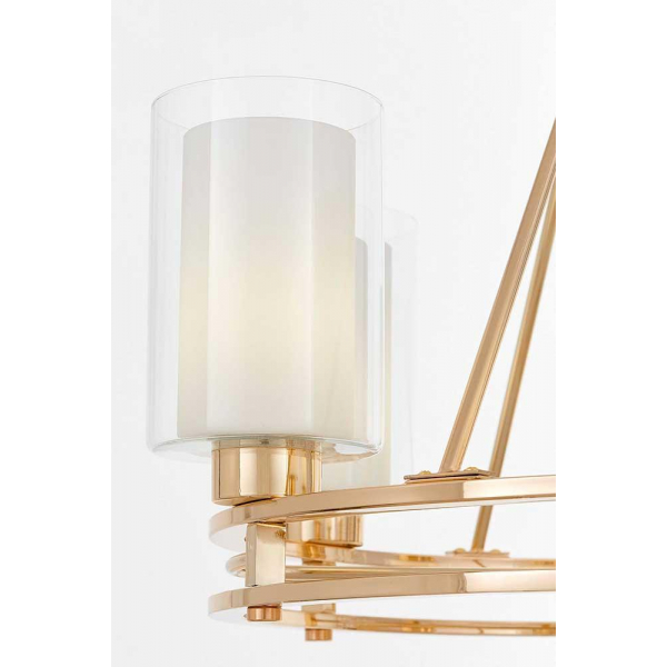 Подвесная люстра Lumina Deco Marietta LDP 8025-6 F.GD+WT Подвесная люстра Lumina Deco Marietta LDP 8025-6 F.GD+WT