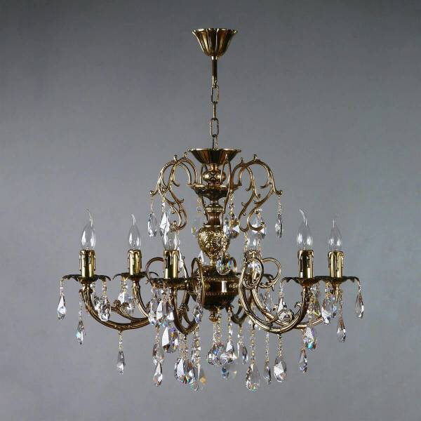 Подвесная люстра Ambiente Alicante 8888/6 PB Tear drop Подвесная люстра Ambiente Alicante 8888/6 PB Tear drop