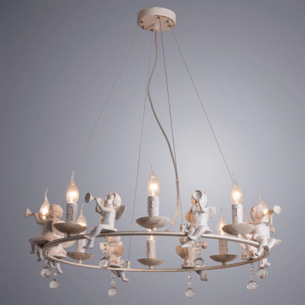 Подвесная люстра Arte Lamp Amur A1133SP-8WG Подвесная люстра Arte Lamp Amur A1133SP-8WG