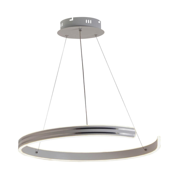 Подвесная светодиодная люстра Profit Light 6039/1 WHT+CHR Подвесная светодиодная люстра Profit Light 6039/1 WHT+CHR