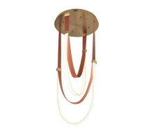 Люстра подвесная Alfa Light F4324-08 D40*H120 bronze+orange