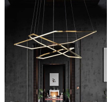 Люстра подвесная Alfa Light F0424-04 400+600+800mm gold