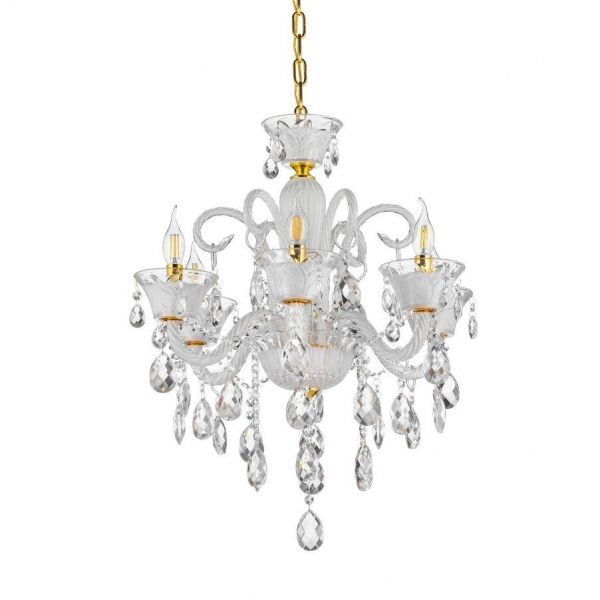 Подвесная люстра Lumina Deco Eliza LDP 7028-6 WT Подвесная люстра Lumina Deco Eliza LDP 7028-6 WT