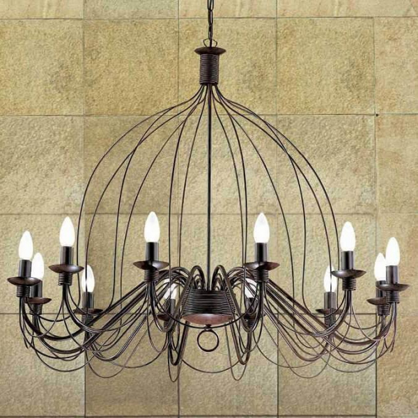 Подвесная люстра Ideal Lux Corte SP12 Ruggine 097671 Подвесная люстра Ideal Lux Corte SP12 Ruggine 097671