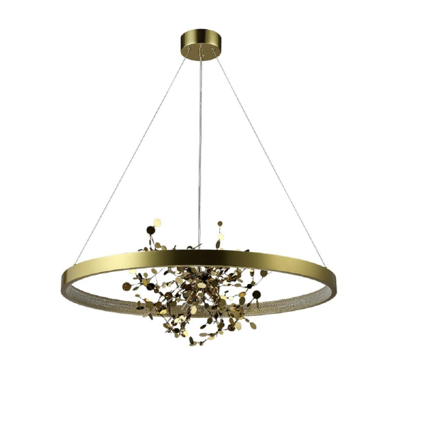 Подвесная люстра Crystal Lux GARDEN SPLED+4 D800 GOLD Подвесная люстра Crystal Lux GARDEN SPLED+4 D800 GOLD