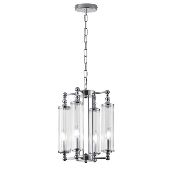 Подвесная люстра Crystal Lux TOMAS SP4 CHROME Подвесная люстра Crystal Lux TOMAS SP4 CHROME