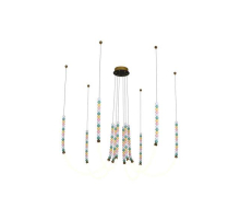 Люстра подвесная Alfa Light F3924-67 AB 75W 120*H15 0