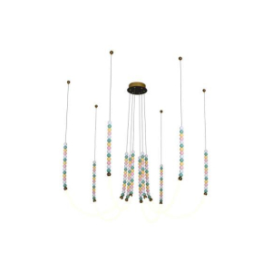 Люстра подвесная Alfa Light F3924-67 AB 75W 120*H15 0