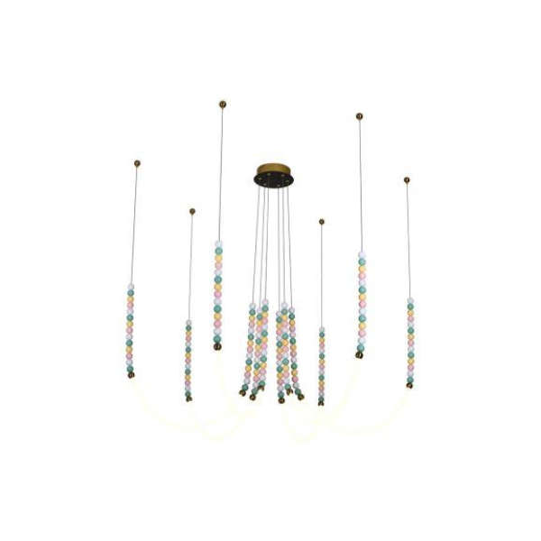 Люстра подвесная Alfa Light F3924-67 AB 75W 120*H15 0