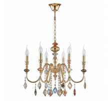 Подвесная люстра Crystal Lux Mercedes SP6 Gold/Color