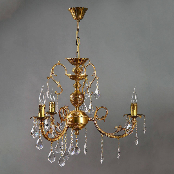 Подвесная люстра Ambiente Alicante 8888/3 AB Leaf Crystal Подвесная люстра Ambiente Alicante 8888/3 AB Leaf Crystal