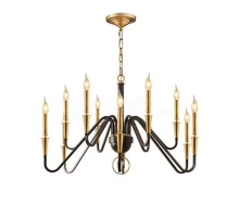 Люстра подвесная Alfa Light F1124-19 D900*H790 BK+GD