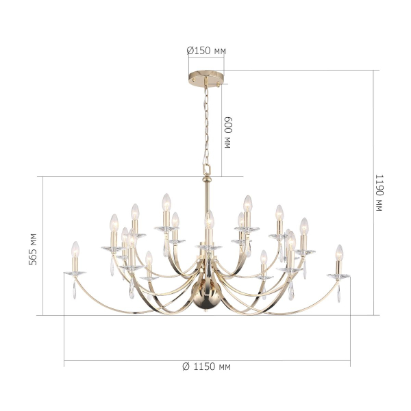 Подвесная люстра ST Luce Elegance SL1405.203.18