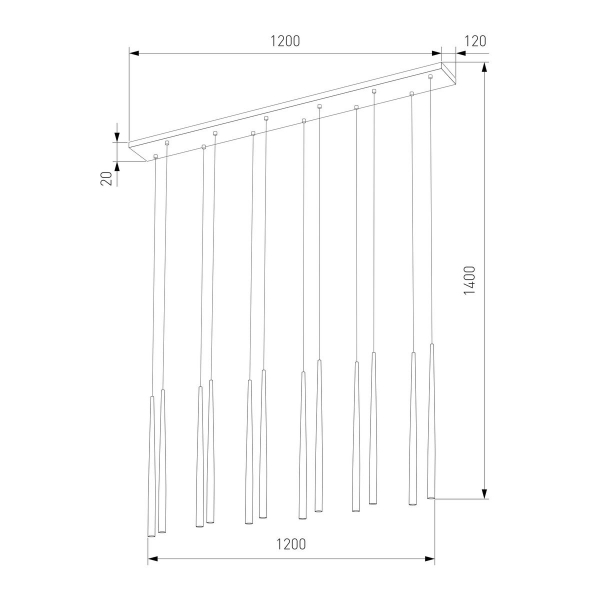 Подвесная люстра TK Lighting 10119 Piano Подвесная люстра TK Lighting 10119 Piano