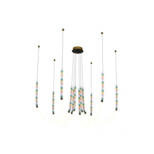 Люстра подвесная Alfa Light F3924-67 AB 75W 120*H15 0