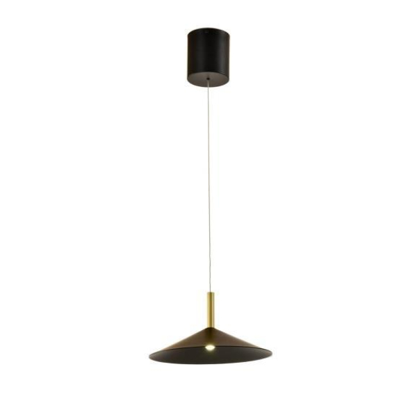 Люстра подвесная Alfa Light F3924-24 black+gol d 5W φ32*14*H(45,210）