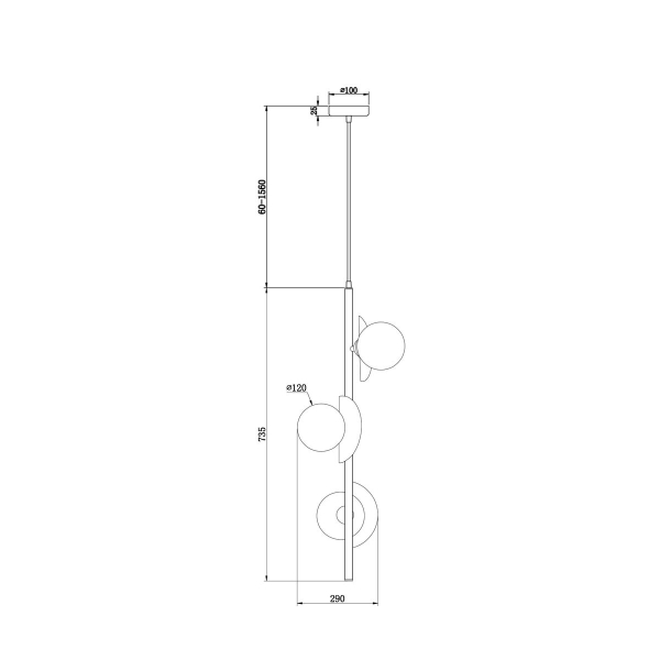 Подвесная люстра Freya Sepia FR5391PL-03CFL